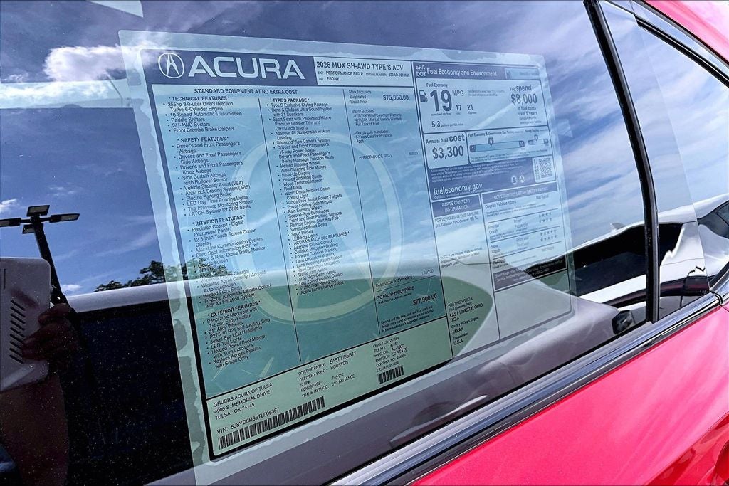 2026 Acura MDX Type S w/Advance Package SH-AWD
