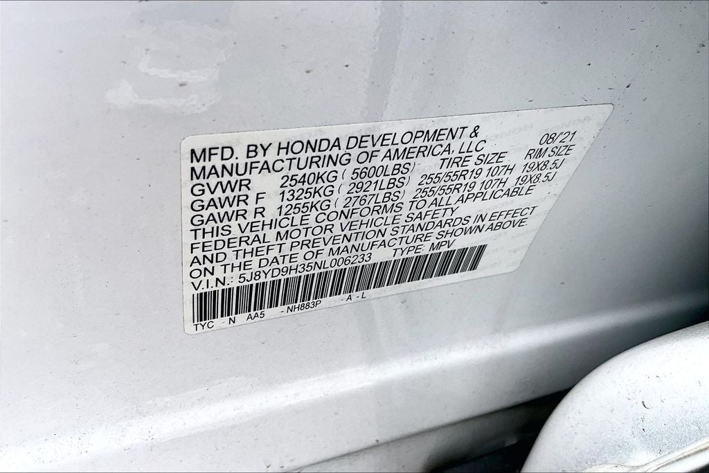 2022 Acura MDX 3.5L