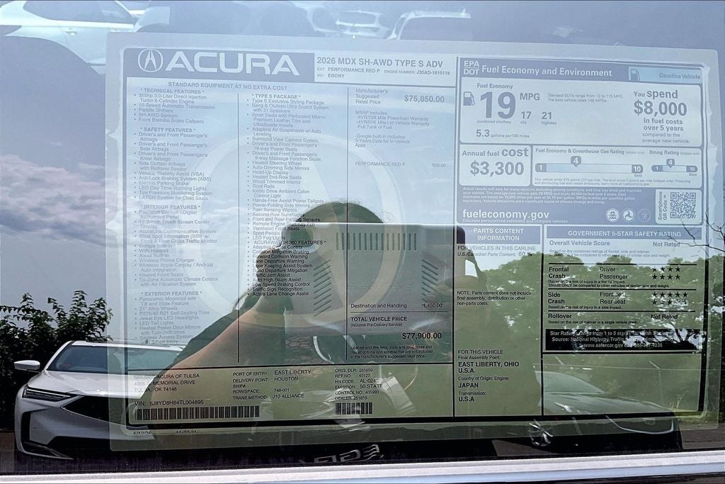 2026 Acura MDX Technology Package