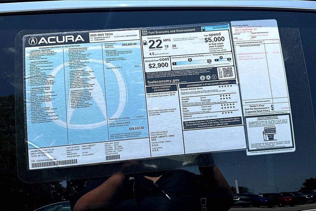 2025 Acura MDX Technology Package