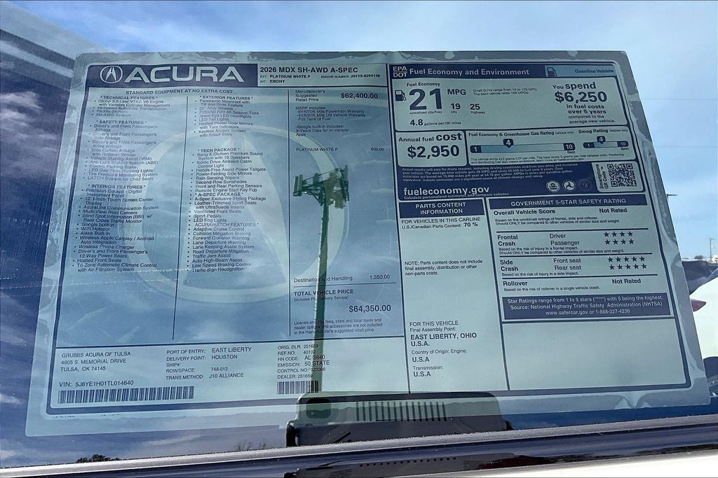 2026 Acura MDX A-Spec SH-AWD