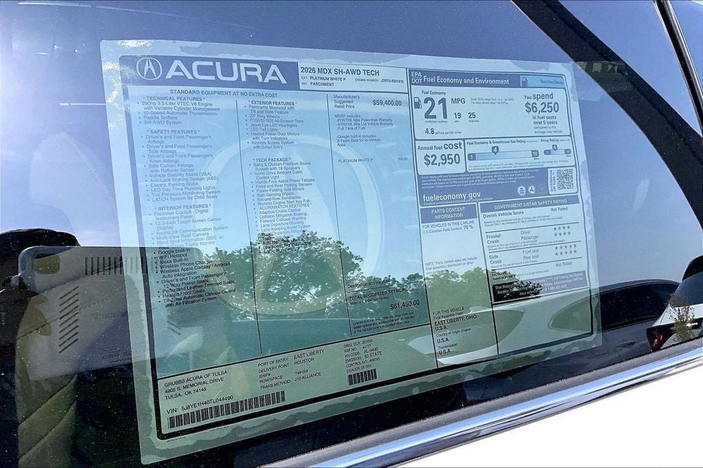 2026 Acura MDX Technology Package SH-AWD