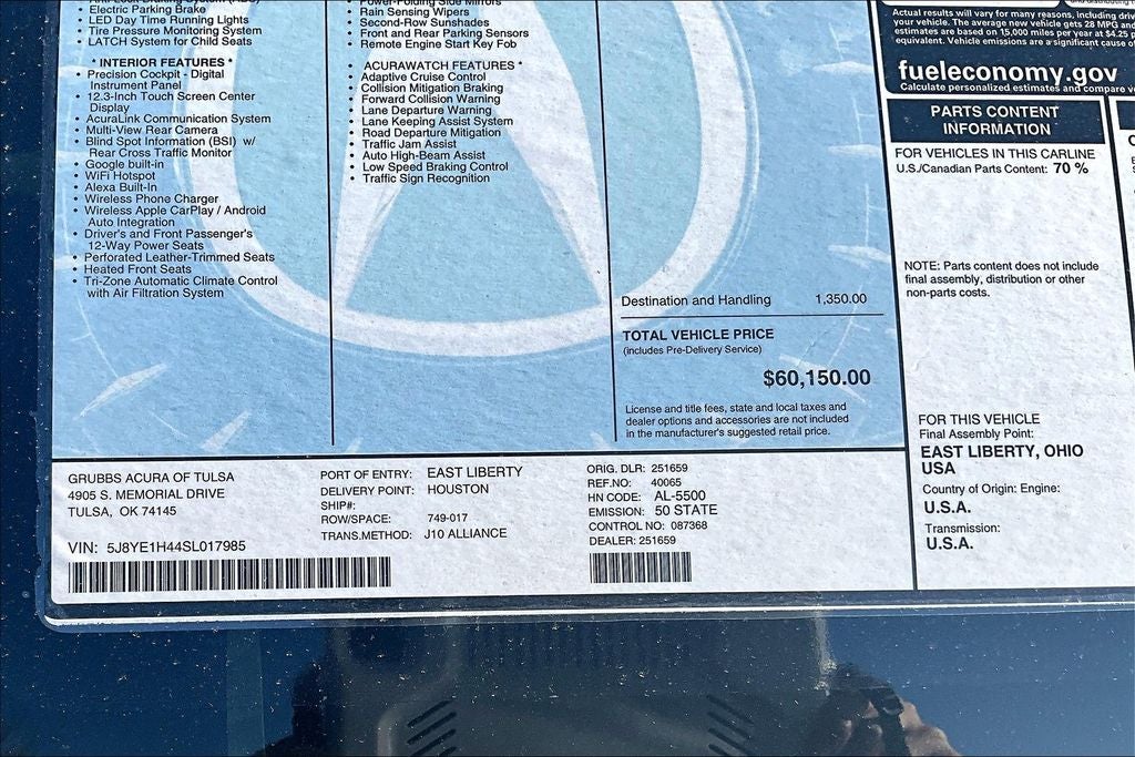 2025 Acura MDX Technology Package SH-AWD