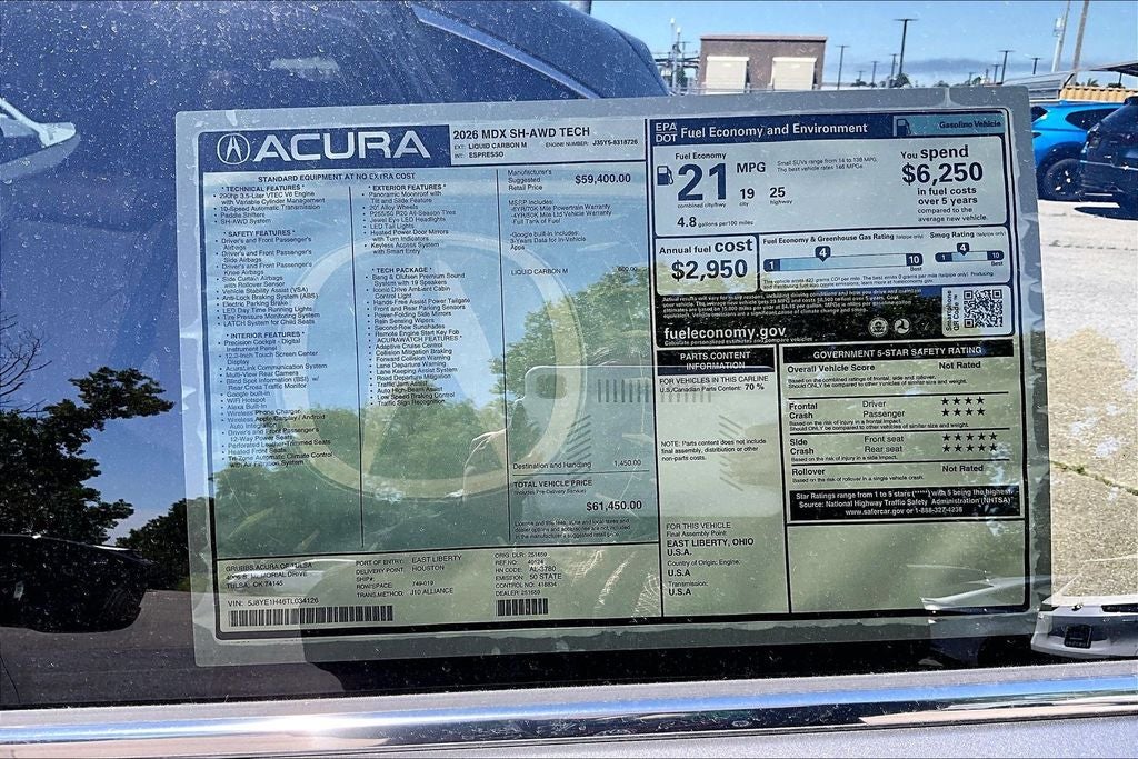 2026 Acura MDX Technology Package SH-AWD