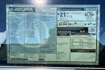 2025 Acura MDX Technology Package SH-AWD