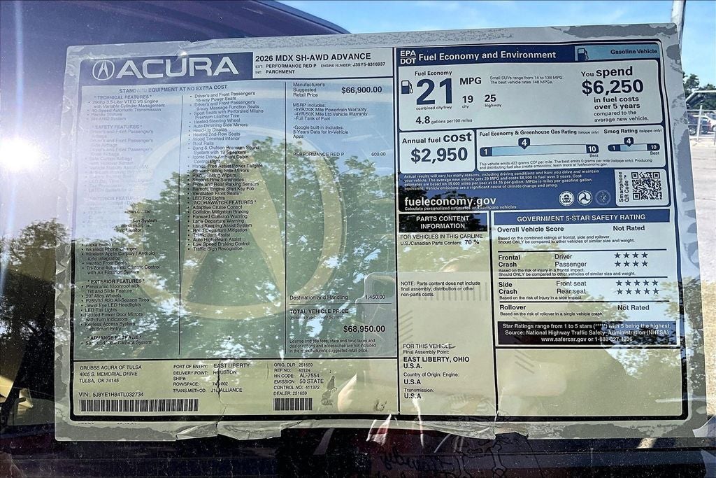 2026 Acura MDX Advance Package SH-AWD