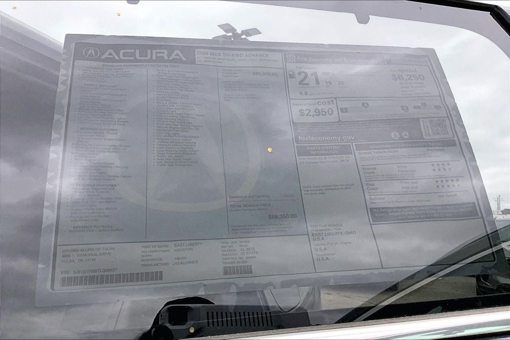 2026 Acura MDX Advance Package SH-AWD