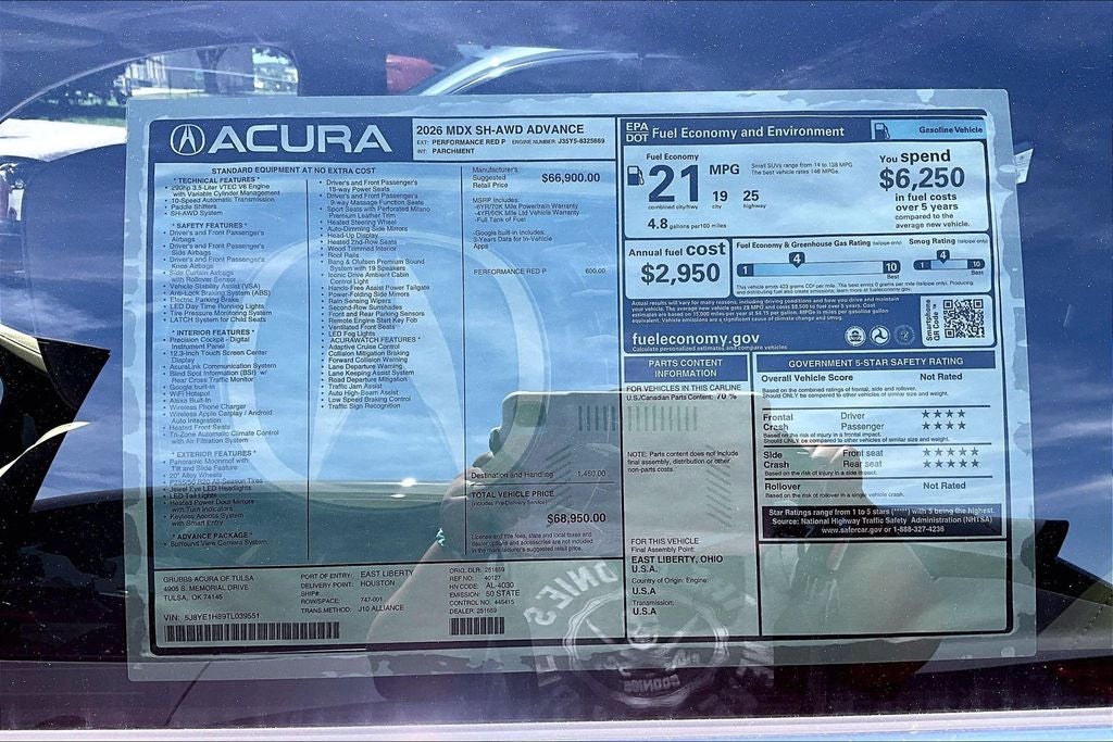2026 Acura MDX Advance Package SH-AWD