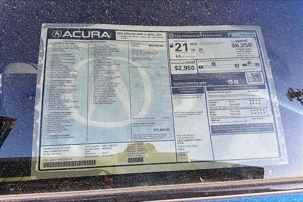 2026 Acura MDX A-Spec Advance Package SH-AWD