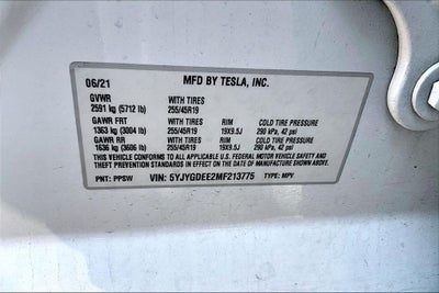 2021 Tesla Model Y Long Range