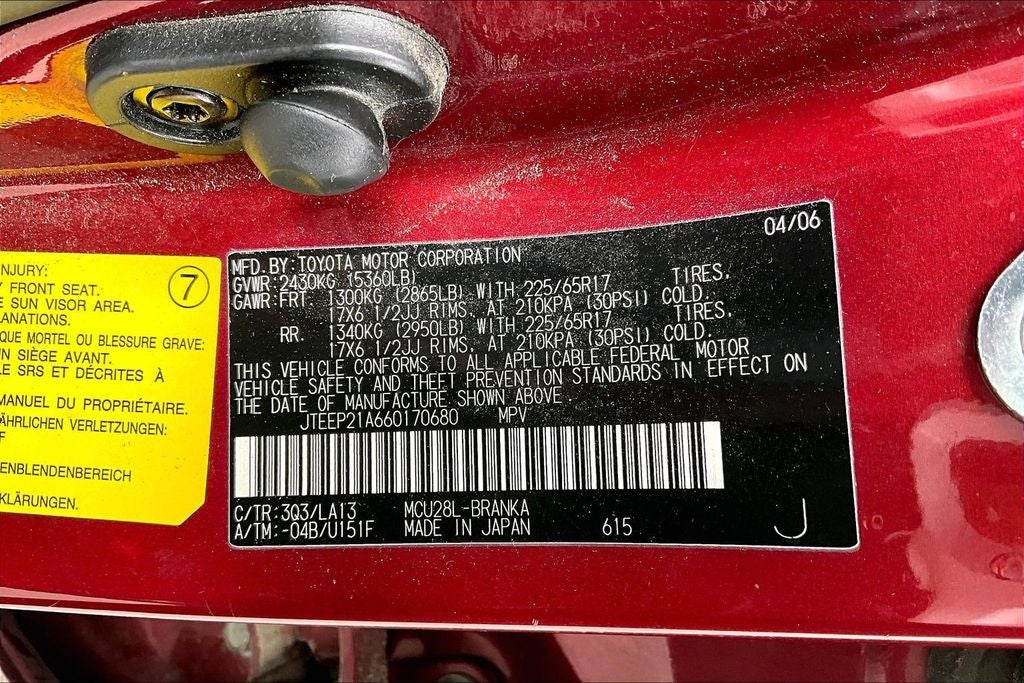 2006 Toyota Highlander V6