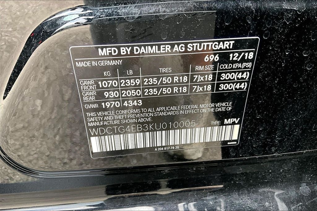 2019 Mercedes-Benz GLA GLA 250
