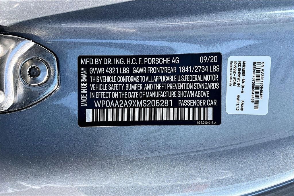 2021 Porsche 911 Carrera