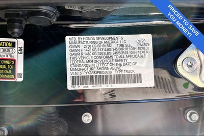 2023 Honda Ridgeline Black Edition