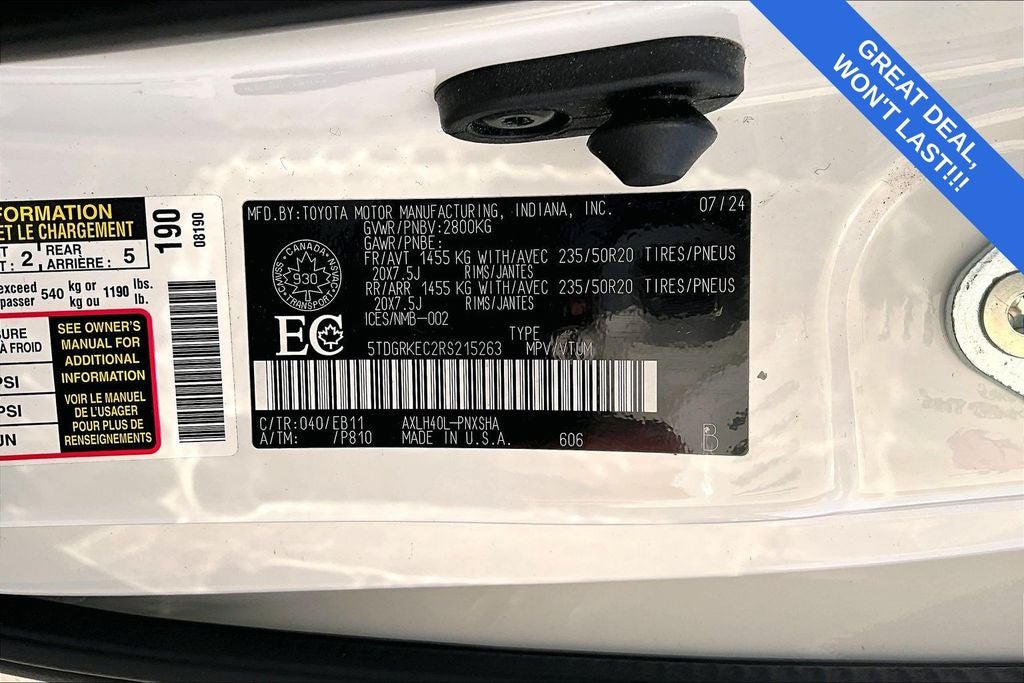 2024 Toyota Sienna XSE 8 Passenger