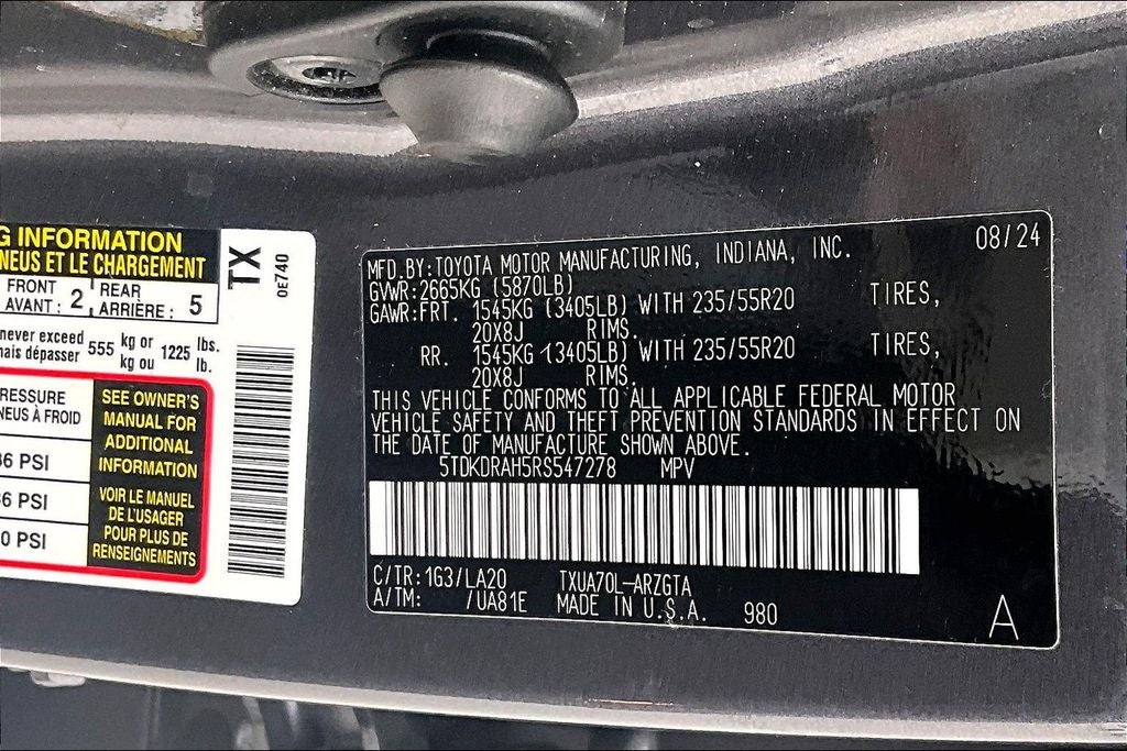 2024 Toyota Highlander Platinum