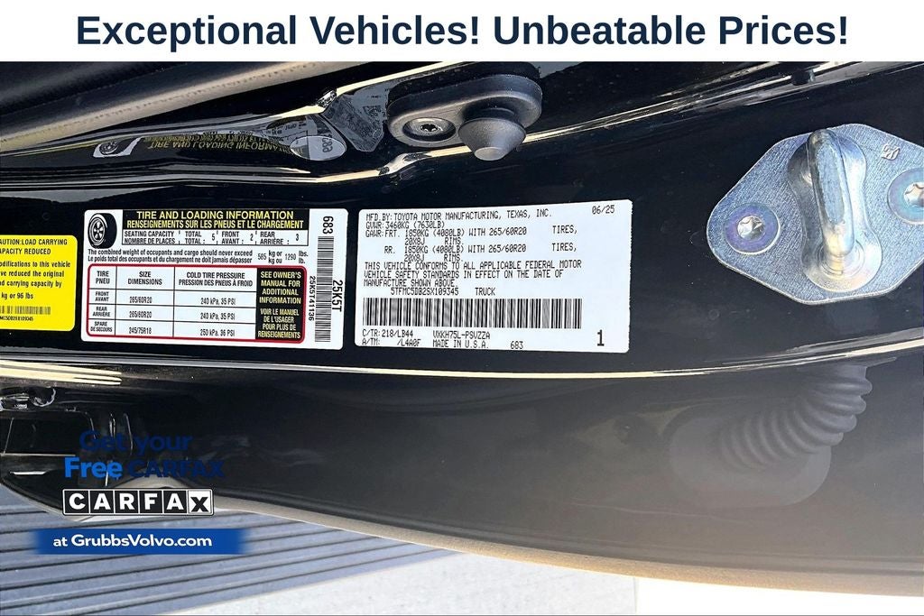 2025 Toyota Tundra Hybrid 1794 Edition