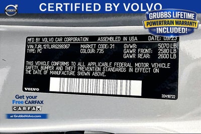2024 Volvo S60 B5 Plus Dark Theme