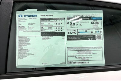 2026 Hyundai Elantra SE
