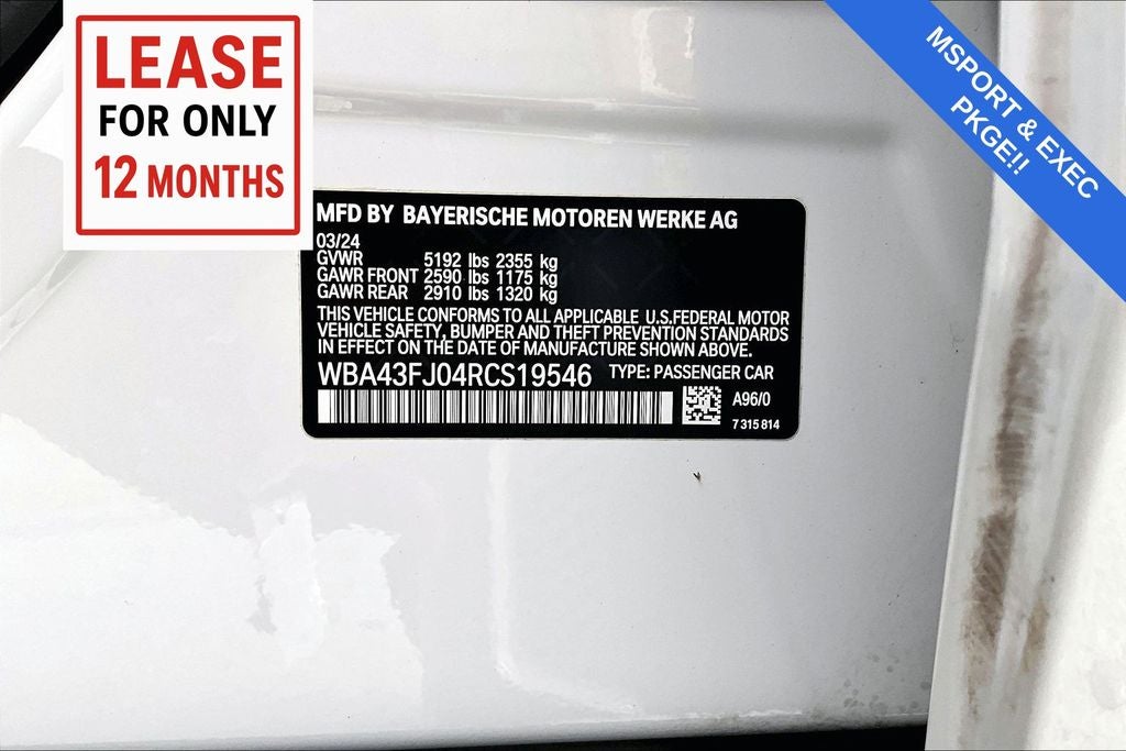 2024 BMW 5 Series 530i M Sport