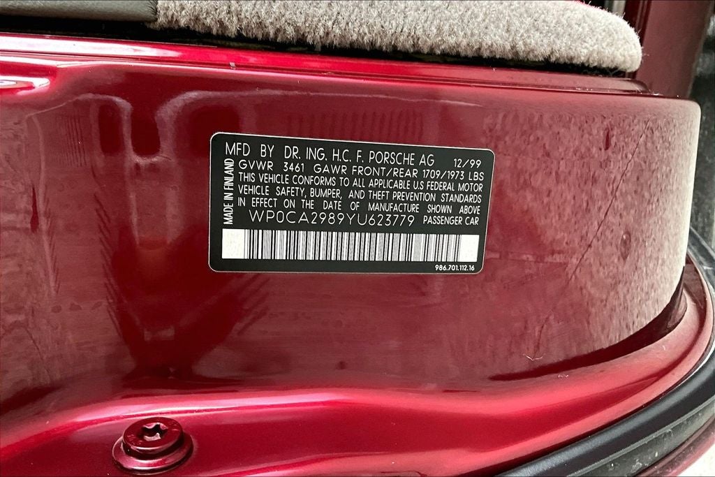 2000 Porsche Boxster Base