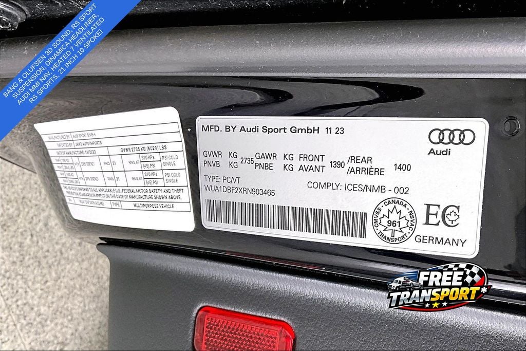 2024 Audi RS 6 Avant performance 4.0T quattro