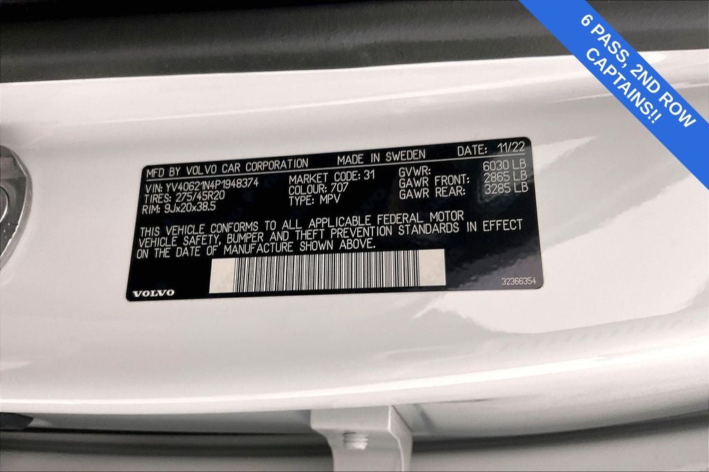 2023 Volvo XC90 B6 Plus 6-Seater