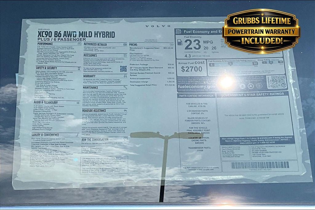 2026 Volvo XC90 B6 Plus 6-Seater