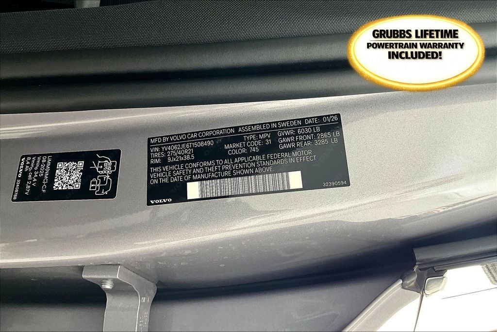 2026 Volvo XC90 B6 Plus 6-Seater