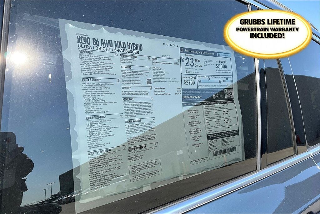 2026 Volvo XC90 B6 Ultra