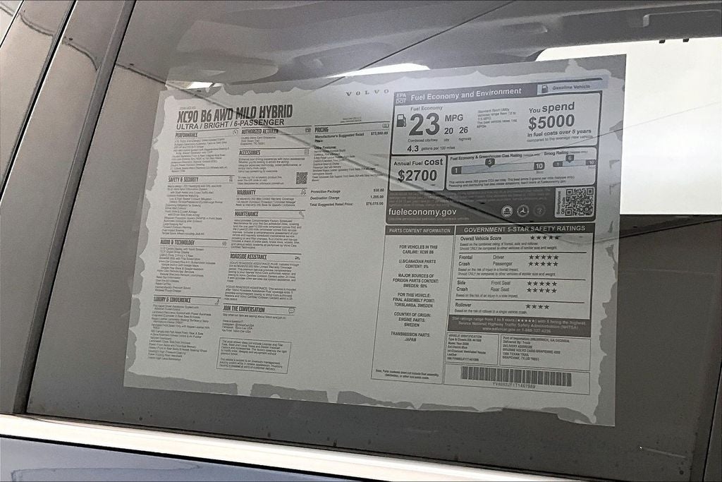 2026 Volvo XC90 B6 Ultra