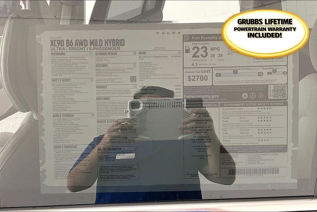 2026 Volvo XC90 B6 Ultra