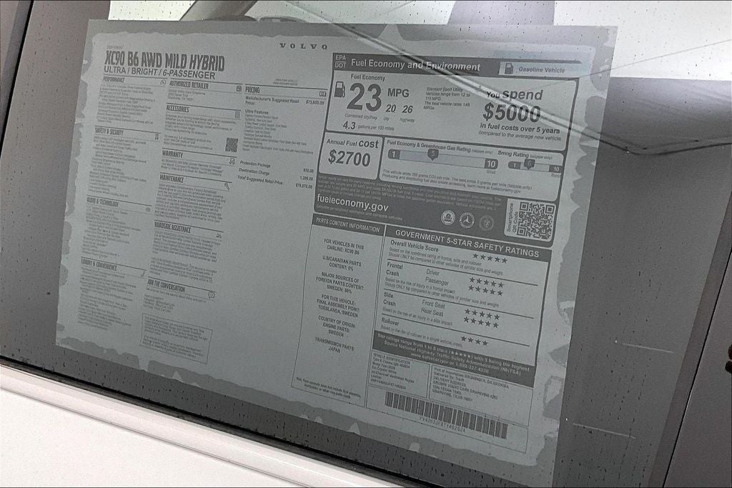 2026 Volvo XC90 B6 Ultra