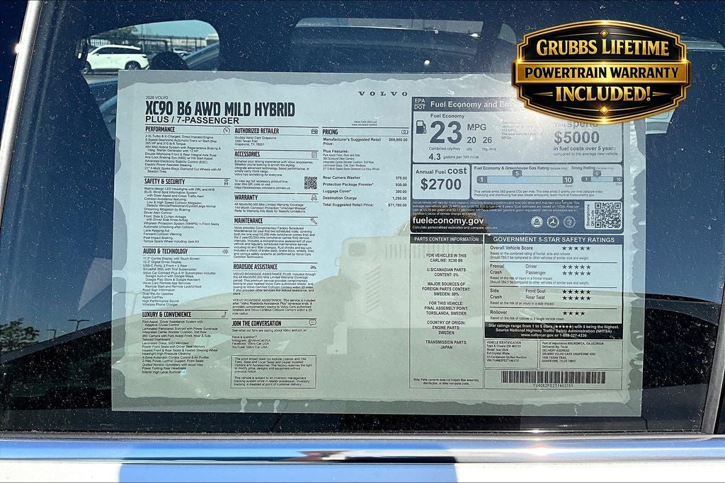2026 Volvo XC90 B6 Plus 7-Seater