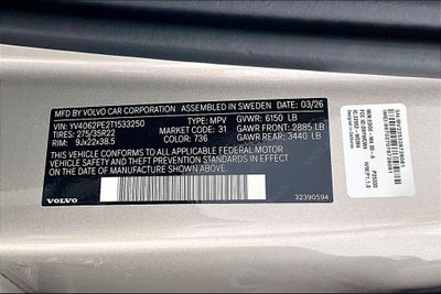 2026 Volvo XC90 B6 Plus 7-Seater
