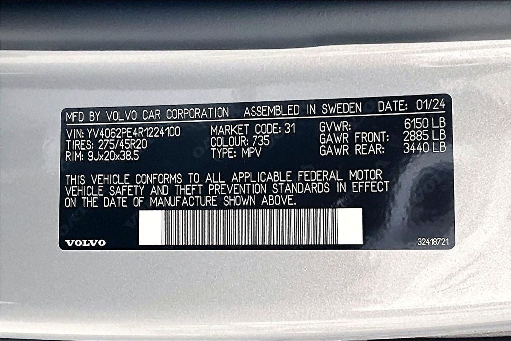 2024 Volvo XC90 B6 Plus Bright Theme