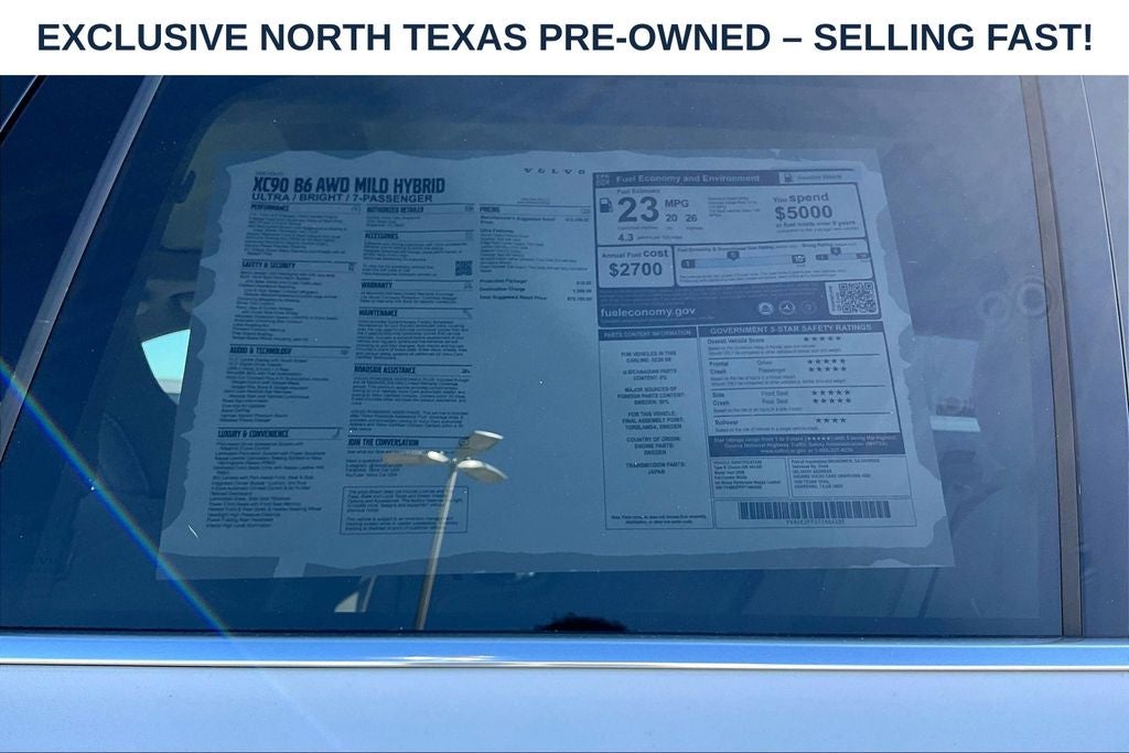 2026 Volvo XC90 B6 Ultra