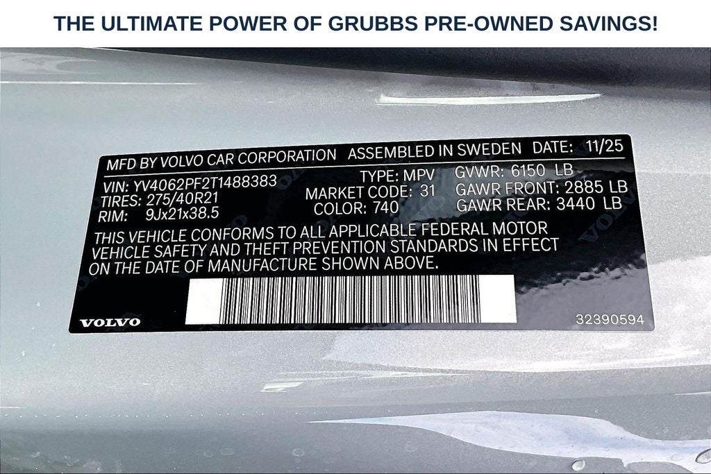 2026 Volvo XC90 B6 Ultra