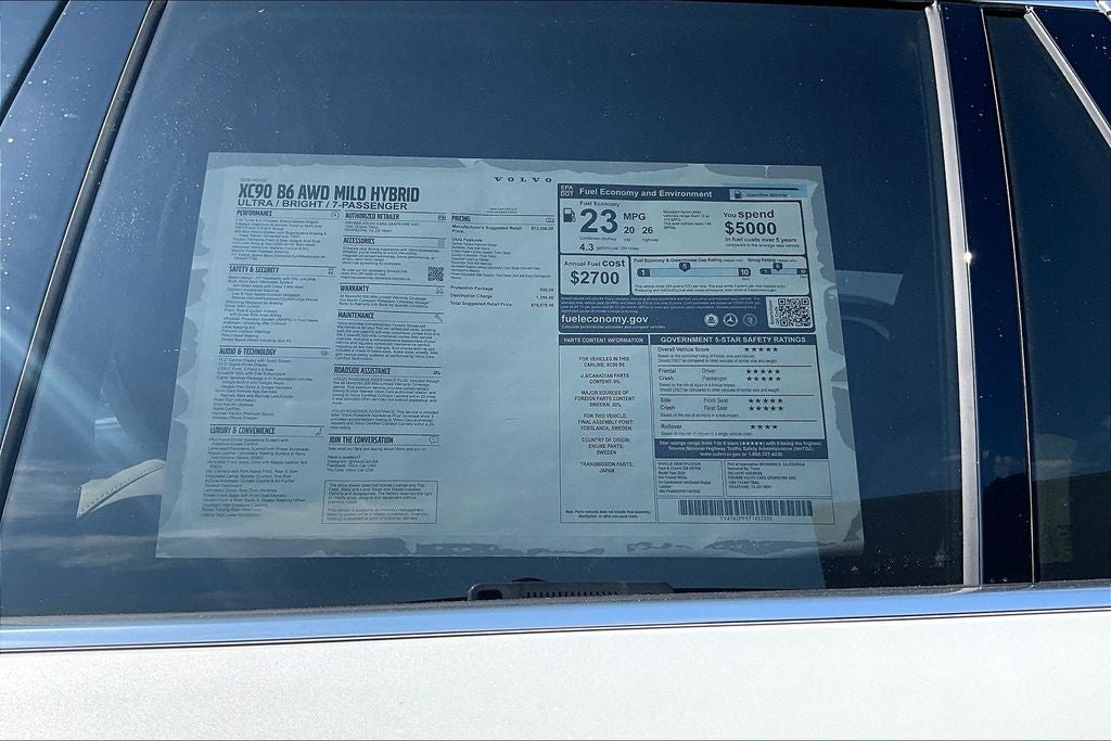 2026 Volvo XC90 B6 Ultra