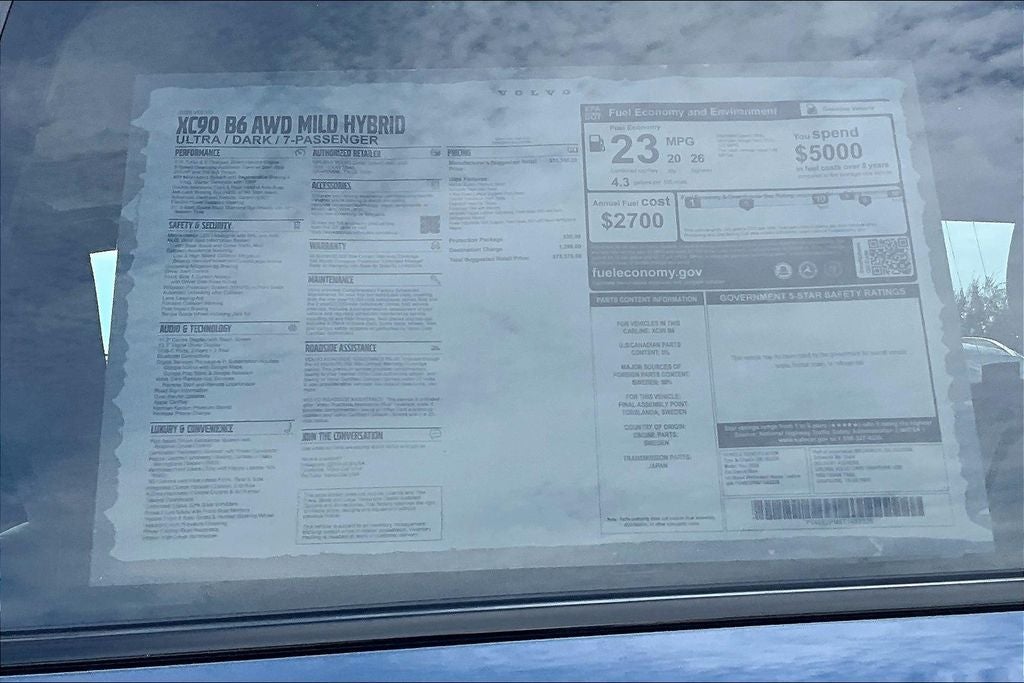 2026 Volvo XC90 B6 Ultra