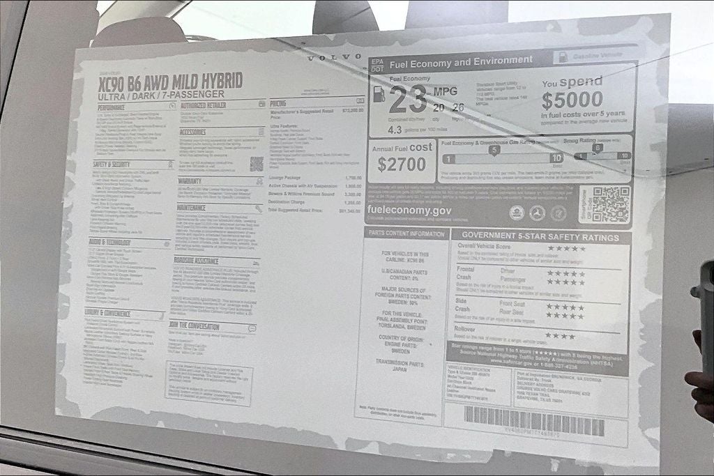 2026 Volvo XC90 B6 Ultra