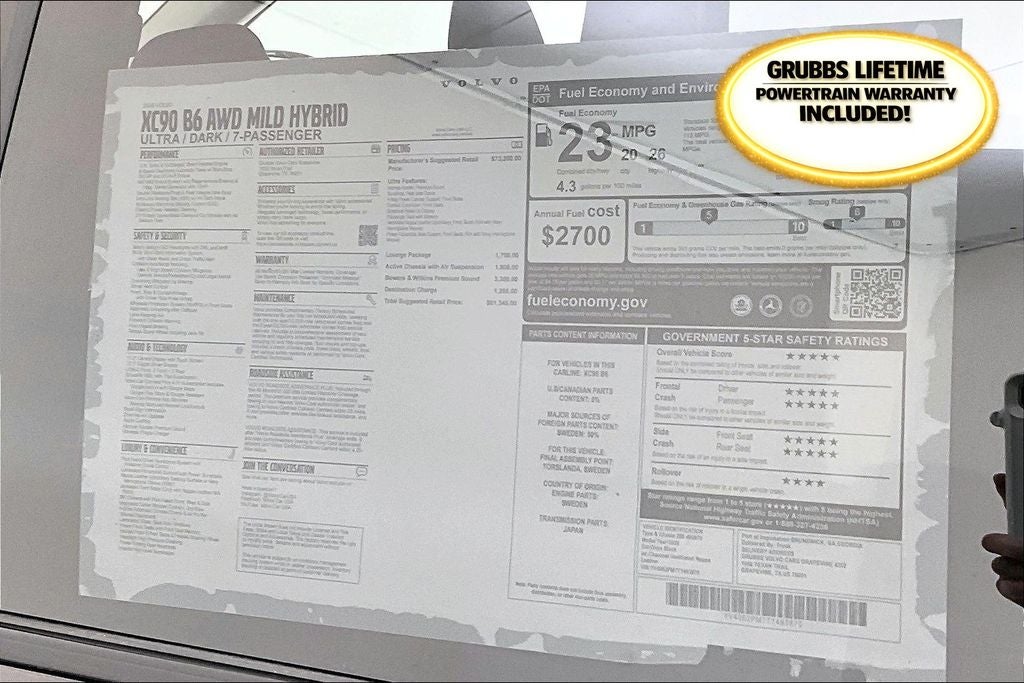 2026 Volvo XC90 B6 Ultra