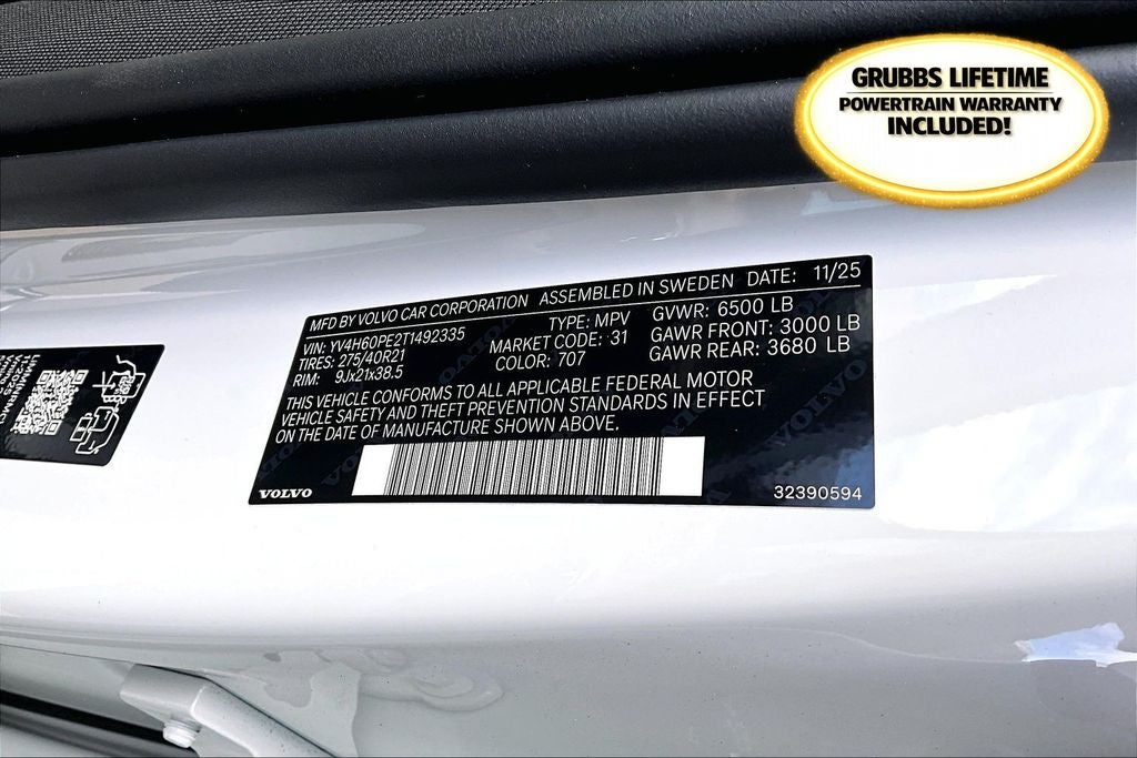 2026 Volvo XC90 Plug-In Hybrid T8 Plus 7 Passenger