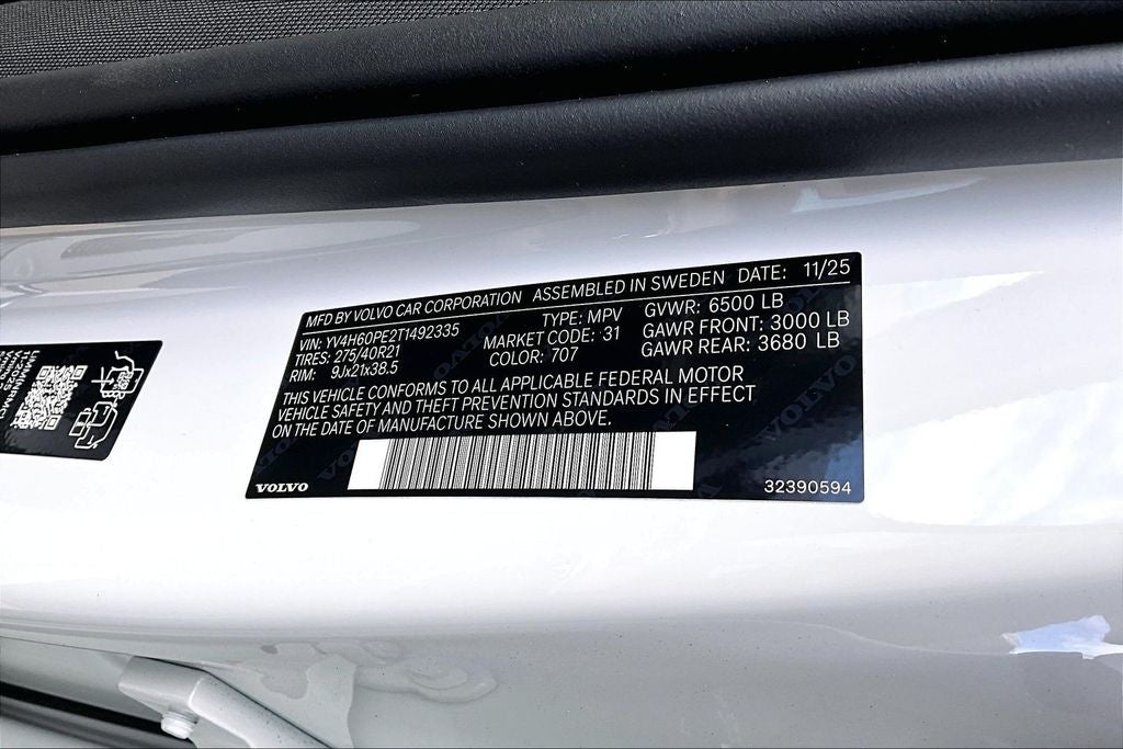 2026 Volvo XC90 Plug-In Hybrid T8 Plus 7 Passenger