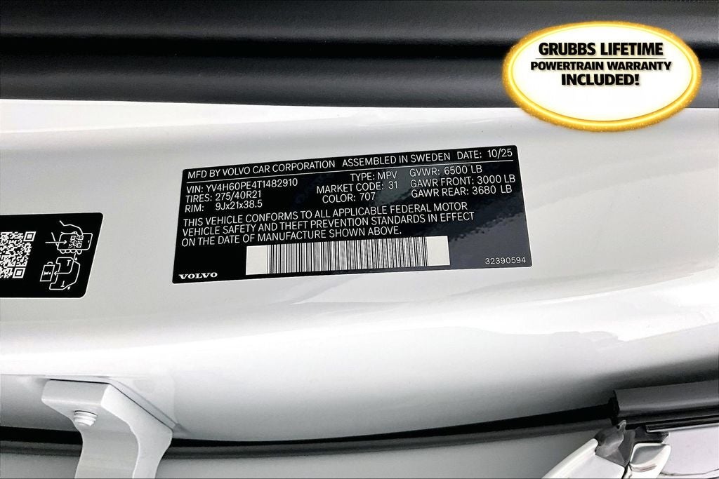 2026 Volvo XC90 Plug-In Hybrid T8 Plus 7 Passenger