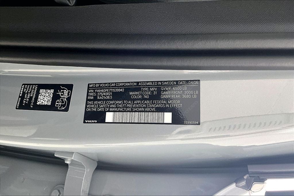 2026 Volvo XC90 Plug-In Hybrid T8 Plus 7 Passenger