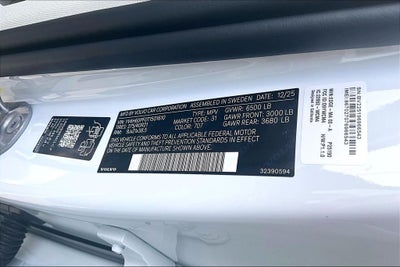 2026 Volvo XC90 Plug-In Hybrid T8 Ultra 7 Passenger