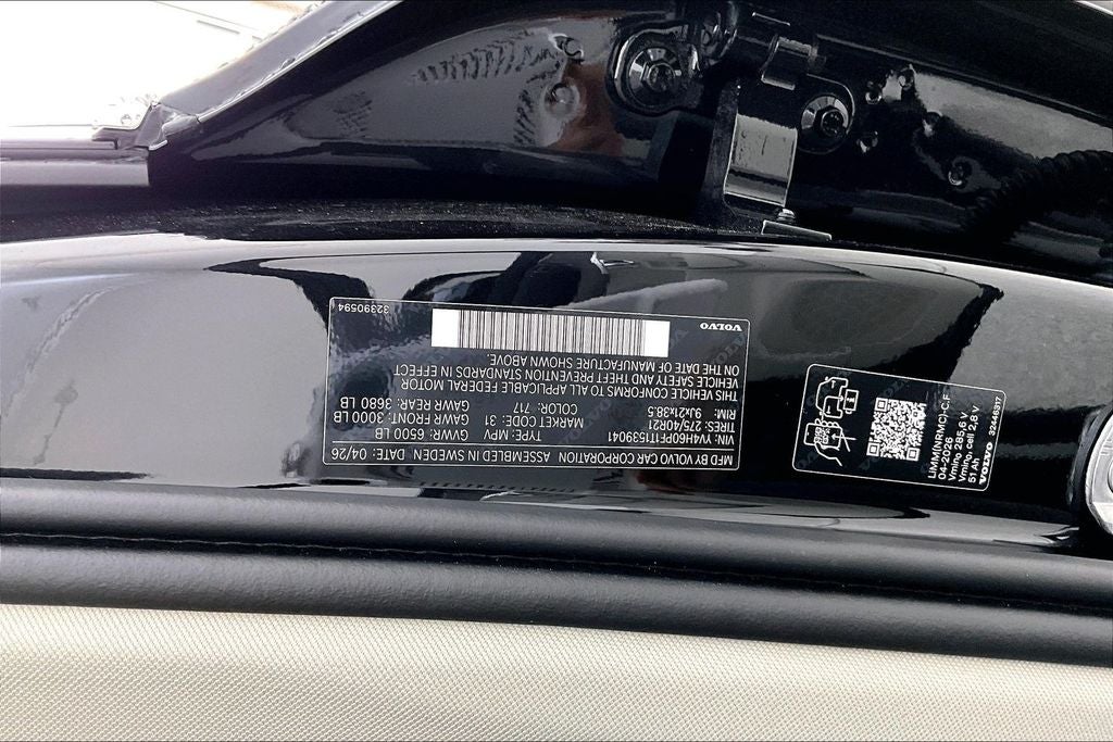 2026 Volvo XC90 Plug-In Hybrid T8 Ultra 7 Passenger