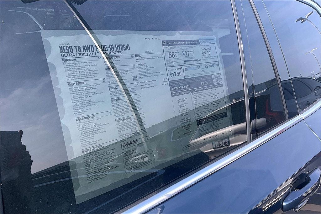 2026 Volvo XC90 Plug-In Hybrid T8 Ultra 7 Passenger