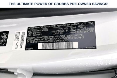2026 Volvo XC90 Plug-In Hybrid T8 Ultra 7 Passenger